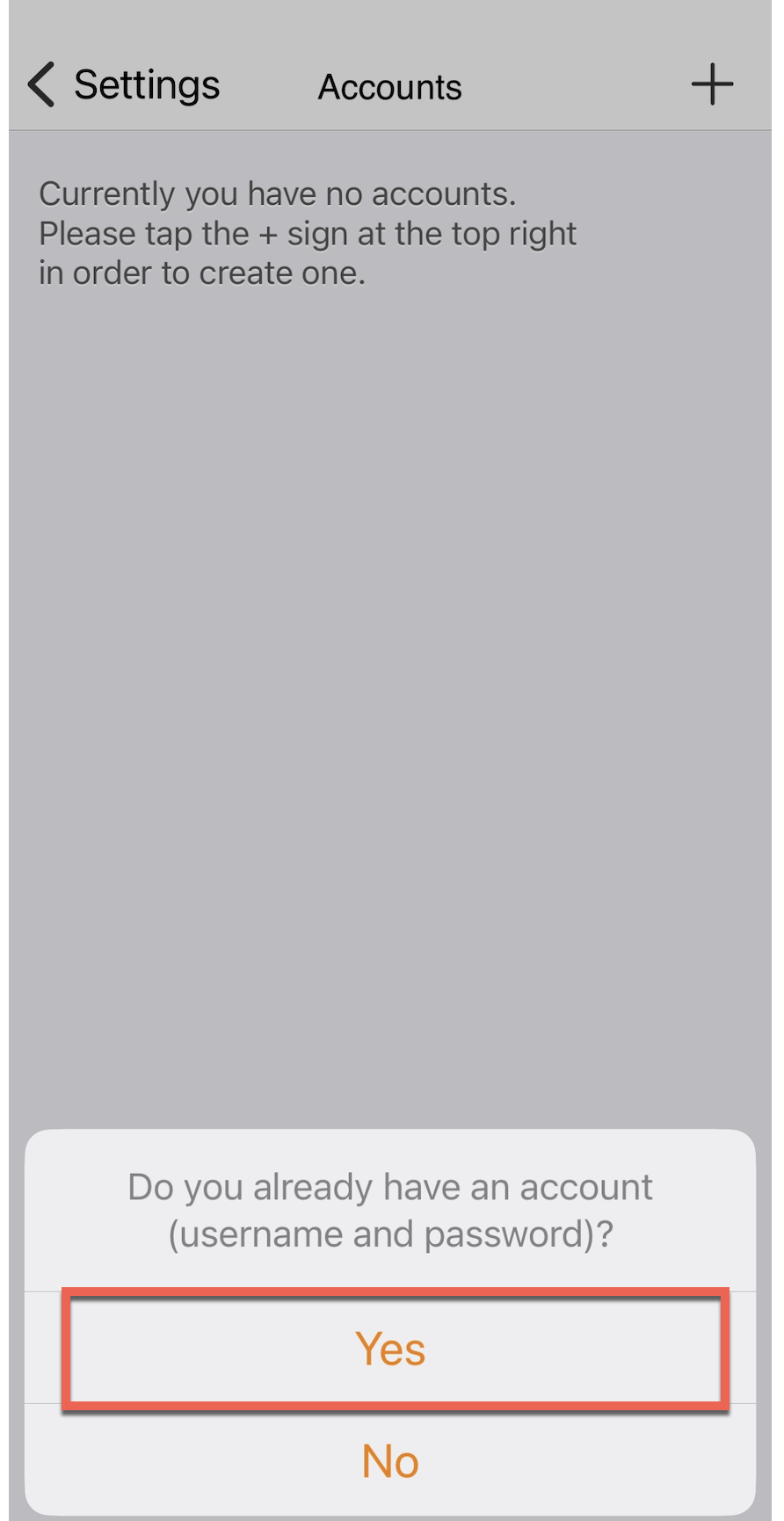 Zoiper iPhone vaihe 2